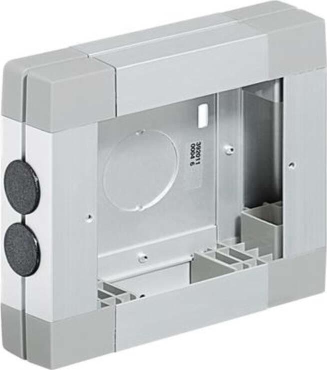 BTICINO---CONTENITORE-SUPERFICIALE-PER-QUADRO-DISPLAY-NUMERICO-12-E-24-CHIAMATE-Dim.-H=145-x-L=150-x-P=-45---COLORE-ALL-METAL