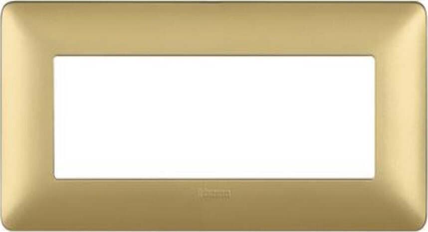 BTICINO---MATIX-PLACCA-6-MODULI---COLORE-GOLD-E-MATERIALE-TECNOPOLIMERO