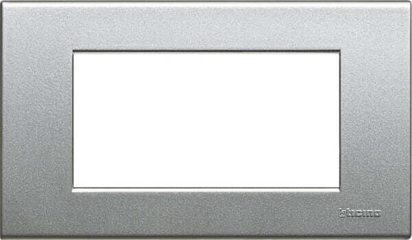 BTICINO---PLACCA-LIGHT-TECH-4-MODULI-GRIGIO-ARGENTO-NT4804TH