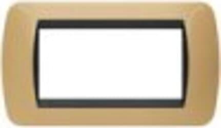 BTICINO---PLACCA-LIVING-4-MODULI-COLORE-GIALLO-SCOOTER-L4804GT