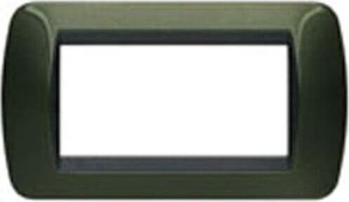 BTICINO---PLACCA-LIVING-4-MODULI-VERDE-METALLIZZATO-L4804VT