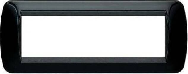 BTICINO---PLACCA-LIVING-7-MODULI-IN-METALLO-COLORE-NERO-L4807NR-(SENZA-CONFEZIONE)