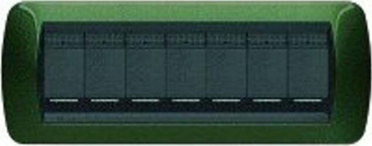BTICINO---PLACCA-LIVING-7-MODULI-VERDE-METALLIZZATO-L4807VT