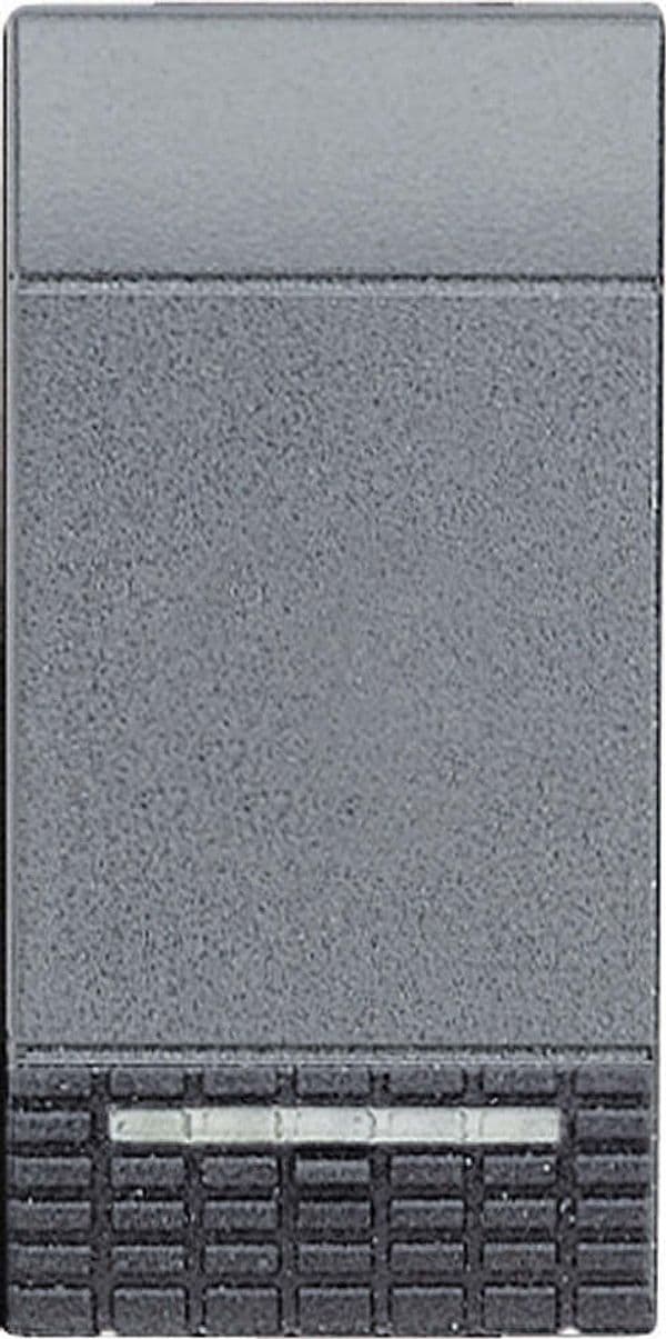 BTICINO---PULSANTE-UNIPOLARE-NC,-1-MODULO-10A-ANTRACITE