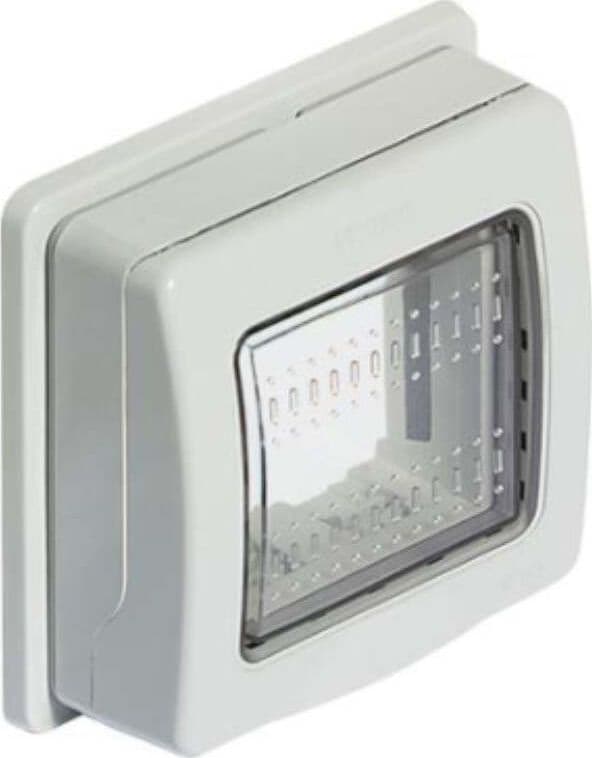 BTICINO---SUPPORTO-IDROBOX-CON-CALOTTA-IP55---MATIX-MAGIC-FLANGIA