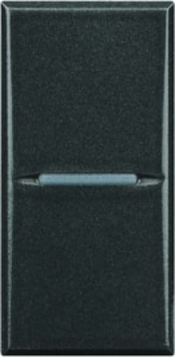 BTICINO-AXOLUTE---INTERRUTTORE-1P-16AX-250Vac-ASSIALE-COLORE-ANTRACITE-ART.-HS4004