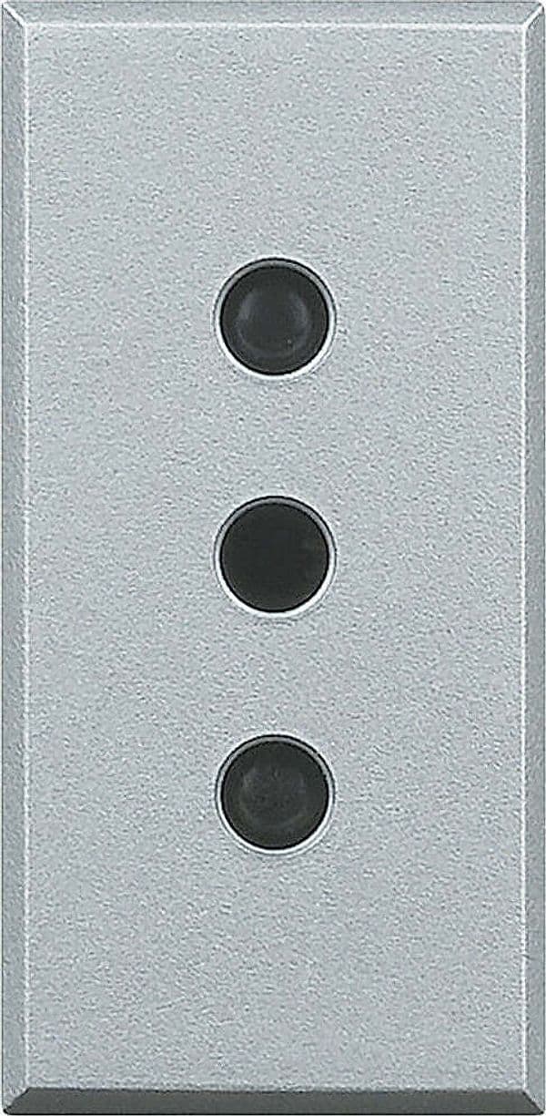 BTICINO-AXOLUTE---PRESA-STANDARD-2P+T-10A-250V-GRIGIO-CHIARO-HC4113