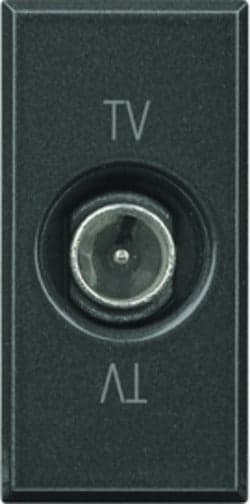 BTICINO-AXOLUTE---PRESA-TV-DERIVATA-CON-PASSAGGIO-DI-CORRENTE,-MASCHIO,-HS4202D
