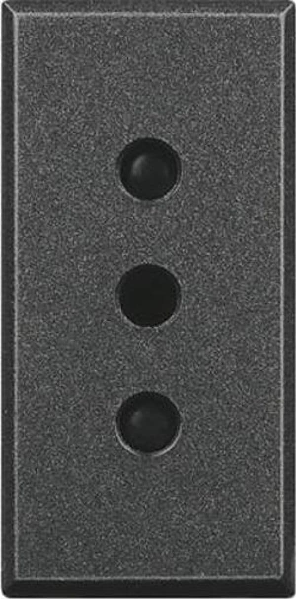 BTICINO-AXOLUTE-PRESA-2P+T-10A-250V-ANTRACITE-HS4113