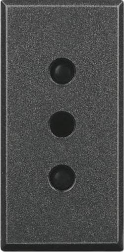 BTICINO-AXOLUTE-PRESA-2P+T-10A-250V-ANTRACITE-HS4113