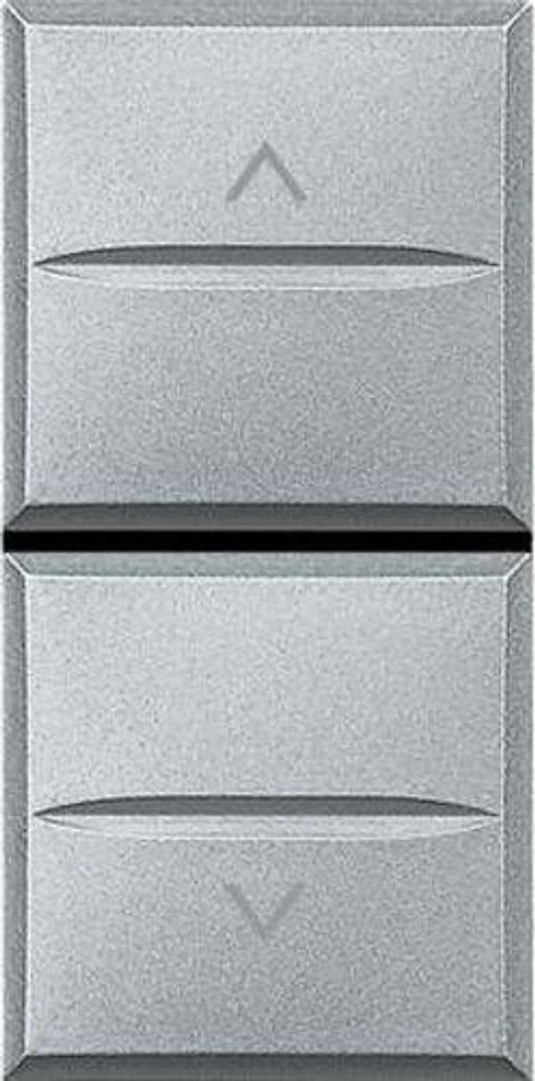 BTICINO-AXOLUTE-PULSANTE-DOPPIO-1P-NO-+-1P-NO-10A---250-Vac-INTERBLOCCATO-GRIGIO-CHIARO-HC4037
