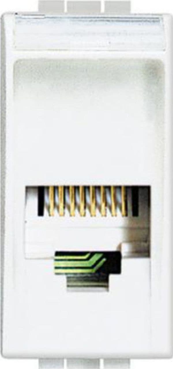 BTICINO-LIGHT---CONNETTORE-RJ12---K10-BIANCO