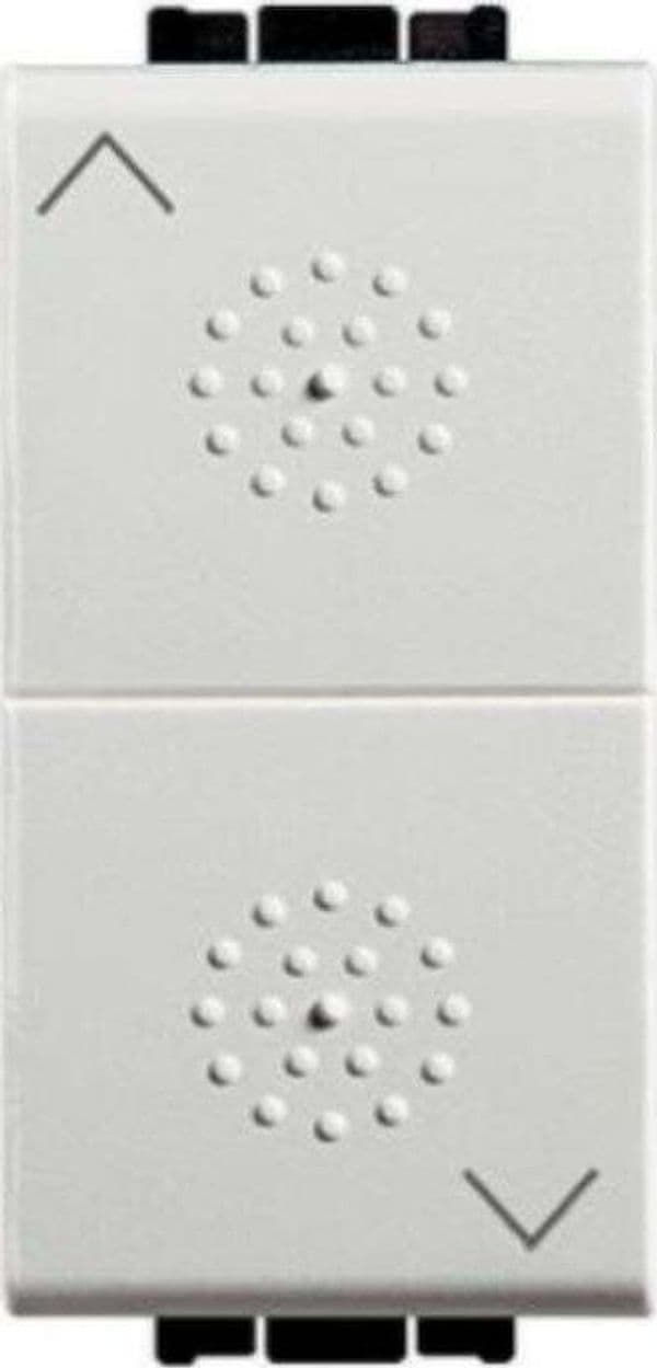 BTICINO-LIGHT---DUE-PULSANTI-INTERBLOCCANTI-10A-250V---COLORE-BIANCO