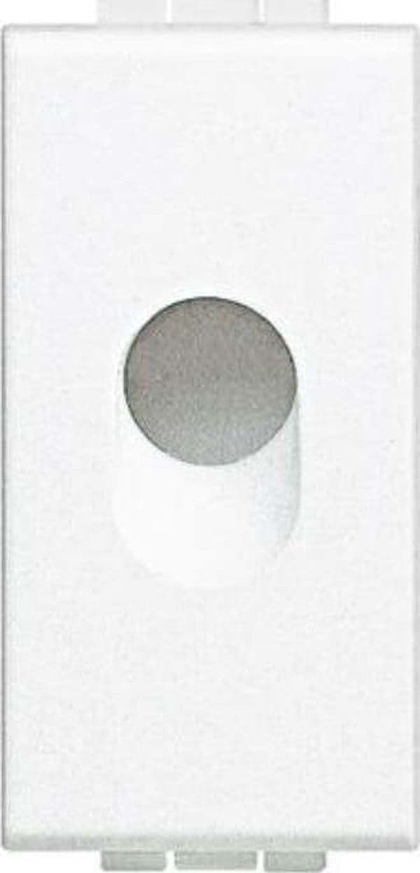 BTICINO-LIGHT---USCITA-SEMPLICE-CON-FORO-DIAM.-9MM---COLORE-BIANCO