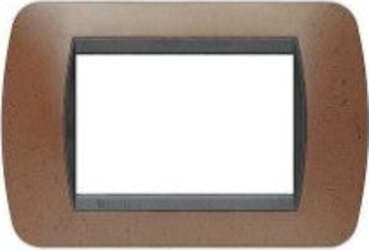 BTICINO-LIVING---PLACCA-3-MODULI---COLORE-BACHELITE