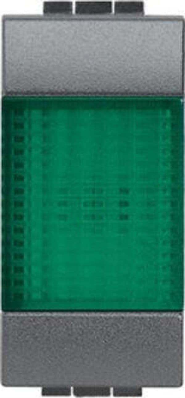 BTICINO-LIVING-LIGHT---PORTALAMPADA-SPIA-VERDE-COLORE-ANTRACITE-L4371V