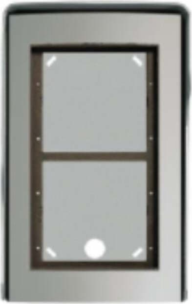 BTICINO-TERRANEO---SFERA-CONTENITORE-DA-PARETE-A-2-MODULI-+-TETTO-FINITURA-ALLMETAL