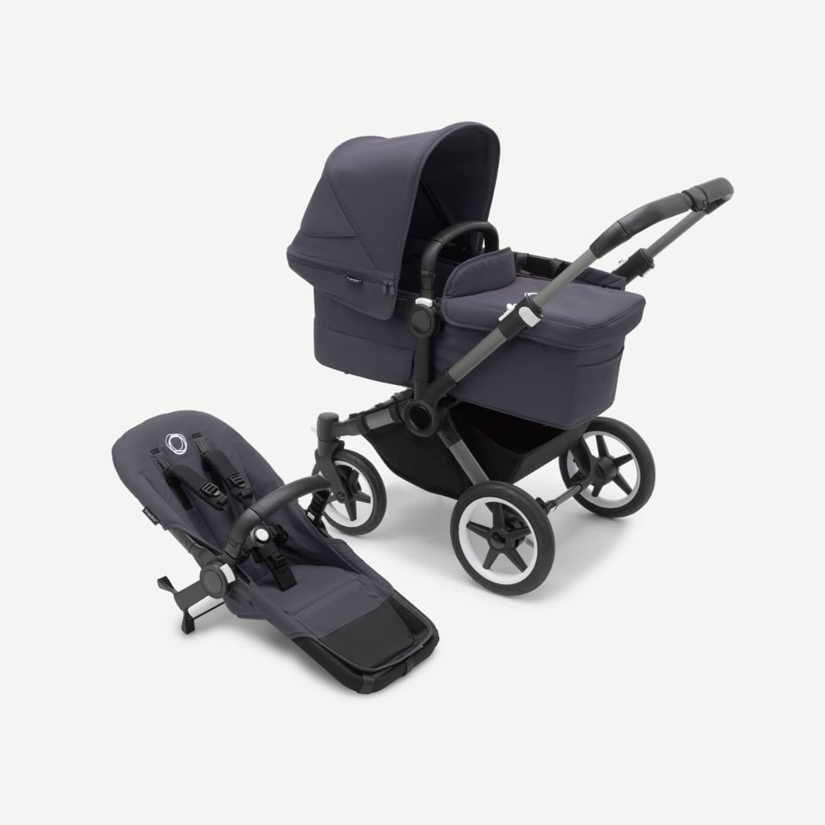 Carrozzina Passeggino 2 in 1 Bugaboo Donkey 5 Mono Completo in Ombrellini parasole La Casa Del Bebè - Napoli, commercioVirtuoso.it