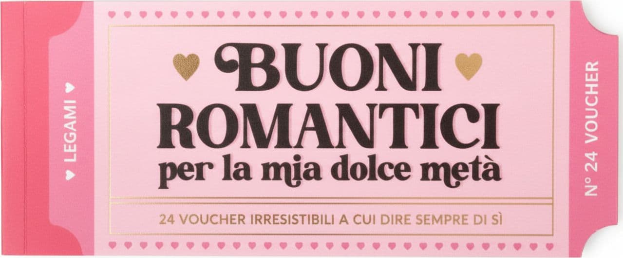 Buoni Romantici Per La Mia Dolce Metà Idea Regalo San Valentino 2024 Legami in Biglietti di auguri Cartoleria Deja Vu - Crotone, commercioVirtuoso.it