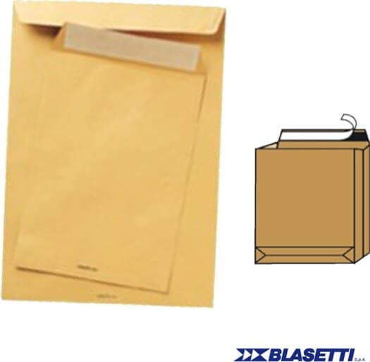 Busta a sacco avana - serie Monodex - soffietti laterali - fondo quadro - strip adesivo - 300x400x40 mm - 120 gr - Blasetti - conf. 250 pezzi Commercio Industria e Scienza/Forniture per imballaggio e spedizione/Scatole buste e tubi per spedizione/Buste per spedizione/Buste imbottite Eurocartuccia - Pavullo, Commerciovirtuoso.it
