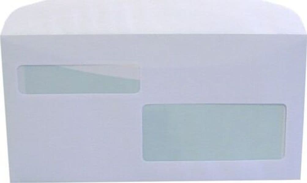 Busta bianca con 2 finestre - serie Large - lembo gommato - 115 x 227 mm - 90 gr - Blasetti - conf. 500 pezzi Commercio Industria e Scienza/Forniture per imballaggio e spedizione/Scatole buste e tubi per spedizione/Buste per spedizione/Buste commerciali Eurocartuccia - Pavullo, Commerciovirtuoso.it
