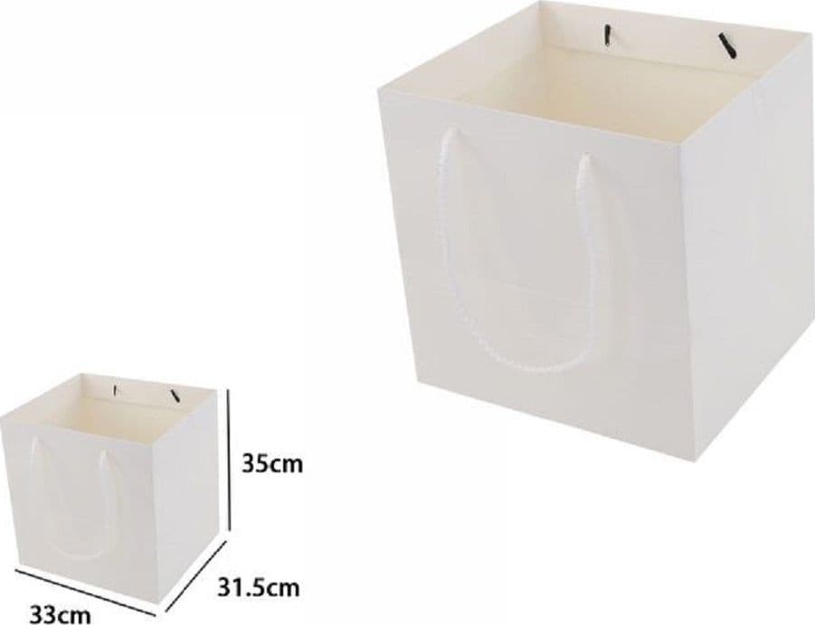 Busta Buste Borsa Da Regalo Bianca 33 X 31,5 X 35 Cm Con Manici In Corda 69248 Casa, arredamento e bricolage > Prodotti per Feste Trade Shop italia - Napoli, Commerciovirtuoso.it