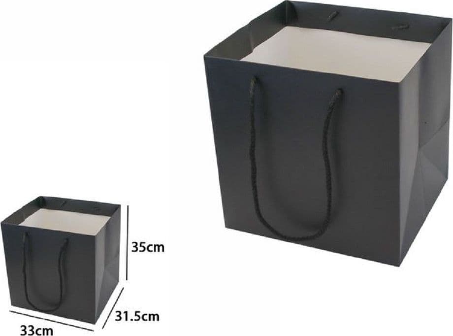 Busta Buste Borsa Da Regalo Nera 33 X 31,5 X 35 Cm Con Manici In Corda 69244 Casa, arredamento e bricolage > Prodotti per Feste Trade Shop italia - Napoli, Commerciovirtuoso.it