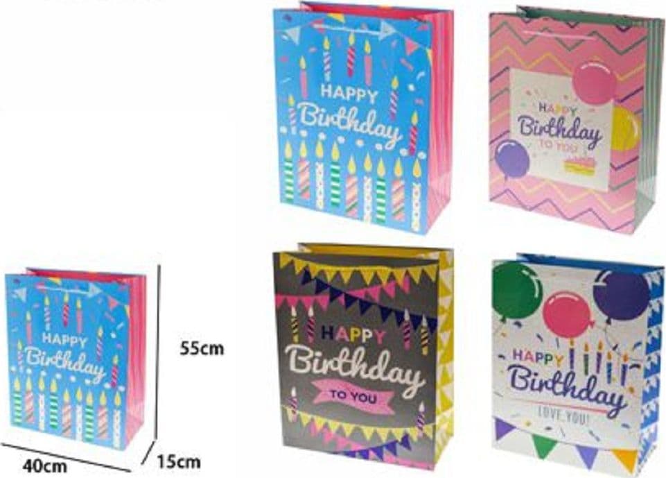 Busta Buste Da Regalo Happy Birthday Compleanno 55x40x15 Cm 69972 Vari Modelli Casa, arredamento e bricolage > Prodotti per Feste Trade Shop italia - Napoli, Commerciovirtuoso.it
