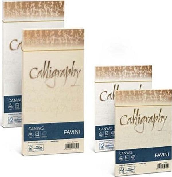 Busta Calligraphy Canvas - 120 x 180 mm - 100 gr - bianco 01 - Favini - conf. 25 pezzi Cancelleria e prodotti per ufficio/Carta blocchi e quaderni/Carta/Carta da lettere Eurocartuccia - Pavullo, Commerciovirtuoso.it
