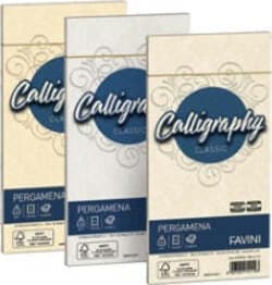 Busta Calligraphy Pergamena - 110 x 220 mm - 90 gr - crema 05 - Favini - conf. 25 pezzi Cancelleria e prodotti per ufficio/Carta blocchi e quaderni/Carta/Carta da lettere Eurocartuccia - Pavullo, Commerciovirtuoso.it