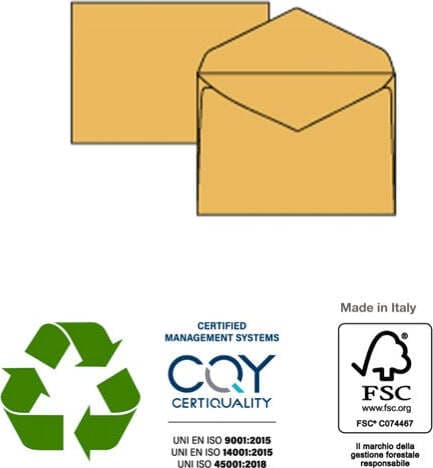 Busta GIALLO POSTALE - gommata - gialla - carta riciclata FSC - 180 x 240 mm - 80 gr - Pigna - conf. 500 pezzi Commercio Industria e Scienza/Forniture per imballaggio e spedizione/Scatole buste e tubi per spedizione/Buste per spedizione/Buste commerciali Eurocartuccia - Pavullo, Commerciovirtuoso.it