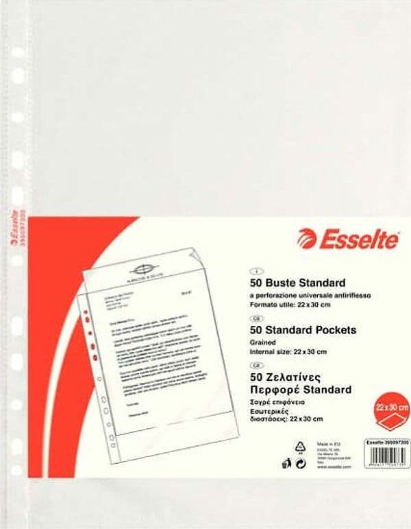 Buste forate CopySafe - Standard - buccia - 22x30 cm - trasparente - Esselte - conf. 50 pezzi Cancelleria e prodotti per ufficio/Archivio ufficio e accessori per scrivania/Raccoglitori e accessori per raccoglitori/Buste a perforazione universale Eurocartuccia - Pavullo, Commerciovirtuoso.it