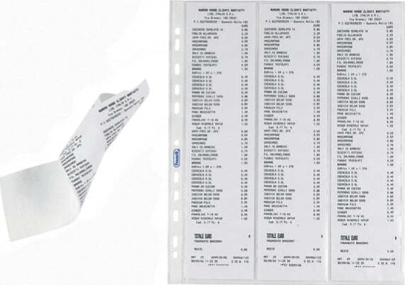 Buste forate per scontrini fiscali - 6 Spazi - 25 2x30 7 cm - trasparente - Favorit - conf. 10 pezzi Commercio Industria e Scienza/Forniture per imballaggio e spedizione/Scatole buste e tubi per spedizione/Buste per spedizione/Buste trasparenti Eurocartuccia - Pavullo, Commerciovirtuoso.it