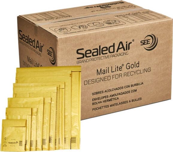 Buste imbottite Gold E - 22x26 cm - avana - Sealed Air - conf. risparmio 100 pezzi Commercio Industria e Scienza/Forniture per imballaggio e spedizione/Scatole buste e tubi per spedizione/Buste per spedizione/Buste imbottite Eurocartuccia - Pavullo, Commerciovirtuoso.it