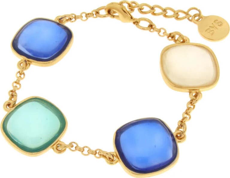 BySimon-----Bracciale-in-Metallo-con-cristalli-quadrati-blu