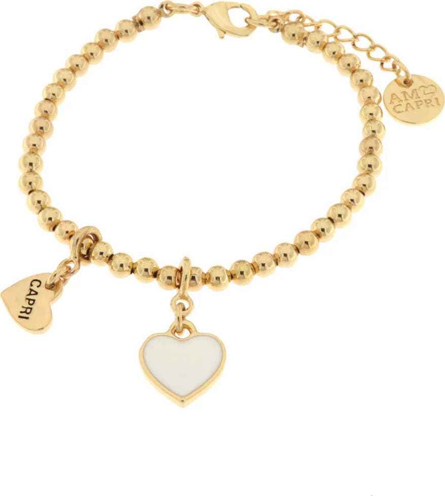 BySimon-----Bracciale-in-Metallo-con-cuore-bianco