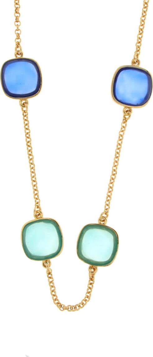 BYSIMON-----Collana-in-Metallo-con-pietre-blu-quadrate