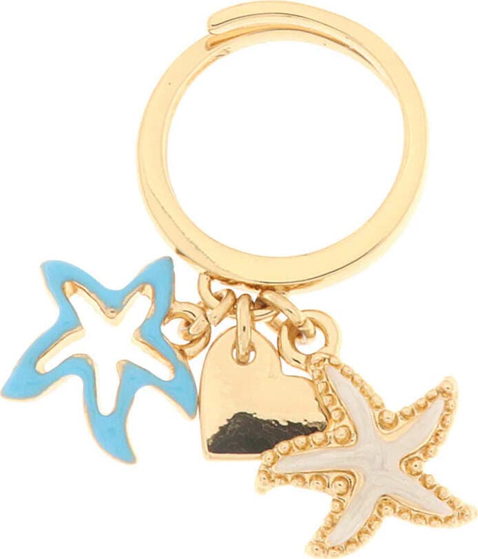 BYSIMON----Anello-in-Metallo-con-stelle-marine-e-cuore