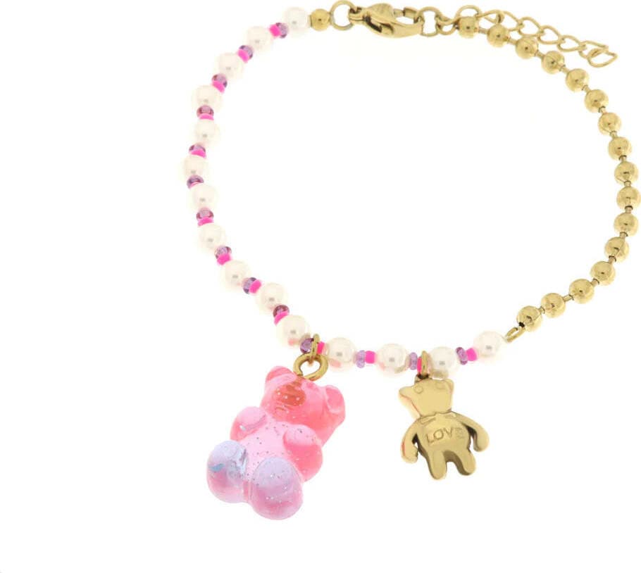 BySimon---Bracciale-in-Acciaio-con-orsetti-e-pietre-rosa