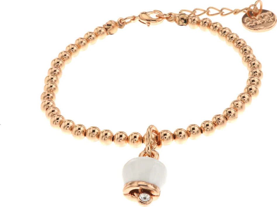 BySimon----Bracciale-in-Metallo-maglia-a-sfere-con-campanella-portafortuna-pendente-bianca-impreziosita-da-cristalli