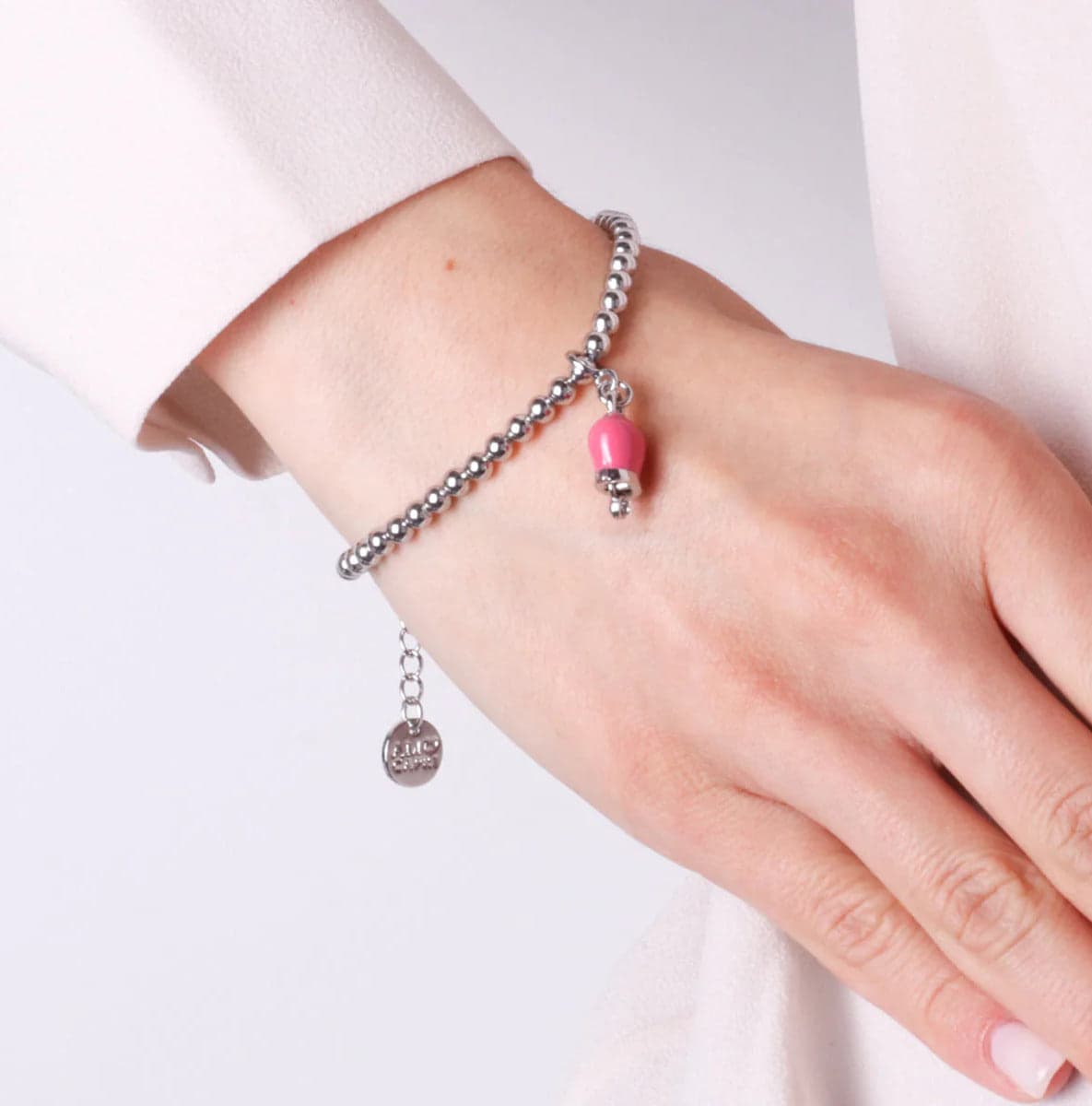 BySimon---Bracciale-in-Metallo-maglia-a-sfere-con-campanella-portafortuna-pendente-impreziosita-da-cristalli