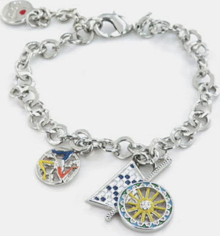 BySimon---Bracciale-in-Metallo-maglia-rolò,-con-carretto-siciliano-pendente-impreziosito-da-smalti-colorati