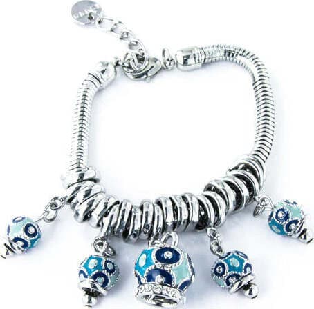 BYSIMON----Bracciale-in-Metallo-multiciondoli-pendenti-con-campanelle-azzurre-e-cristalli-luminosi
