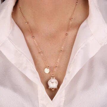 BYSIMON---Collana-in-Metallo-con-campanella-grande-bianca-e-scritta-Capri-impreziosito-da-cristalli-bianchi