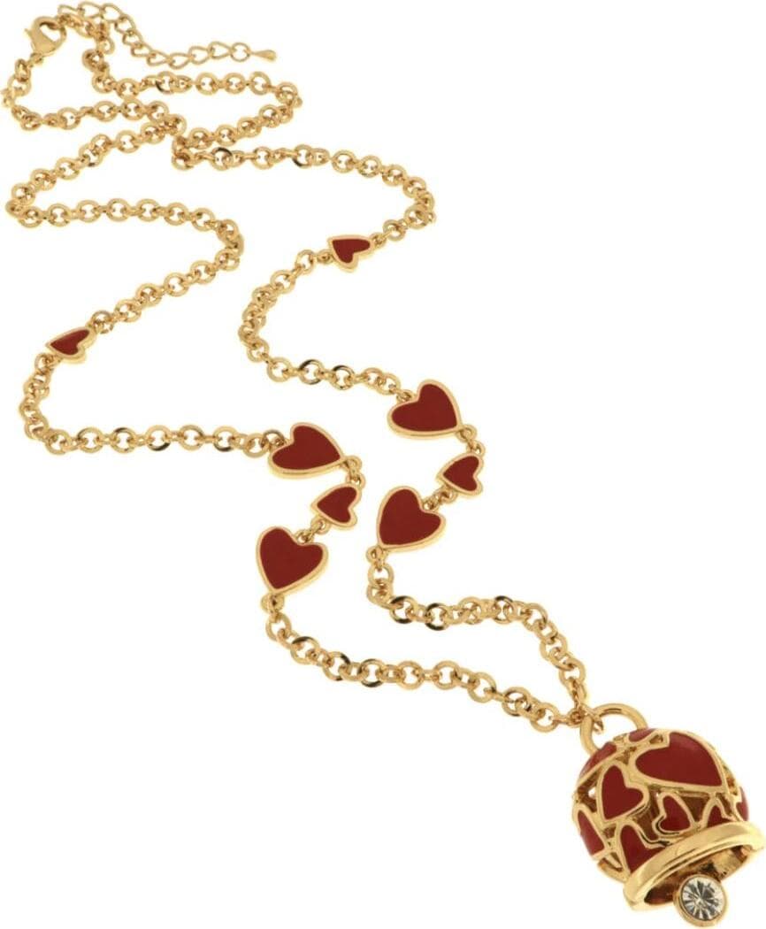 BYSIMON---Collana-in-Metallo-con-campanella-portafortuna-impreziosita-da-cuori-rossi