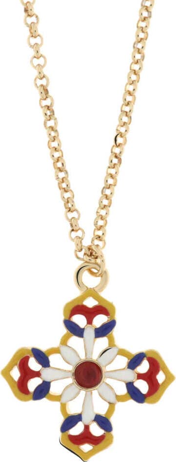BYSIMON---Collana-in-Metallo-con-croce-colorata