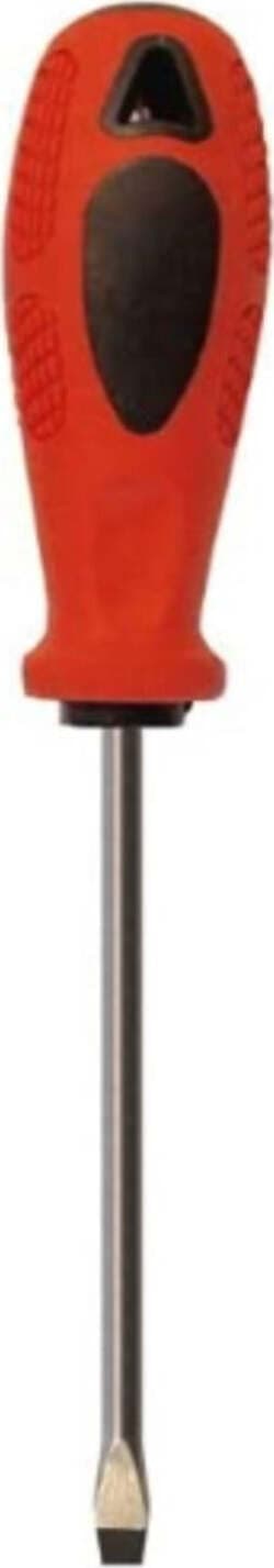 CACCIAVITE-CON-PUNTA-PIATTA-MAGNETICA-5,5x100MM---MANICO-ROSSO/NERO-ERGONOMICO-ANTISCIVOLO