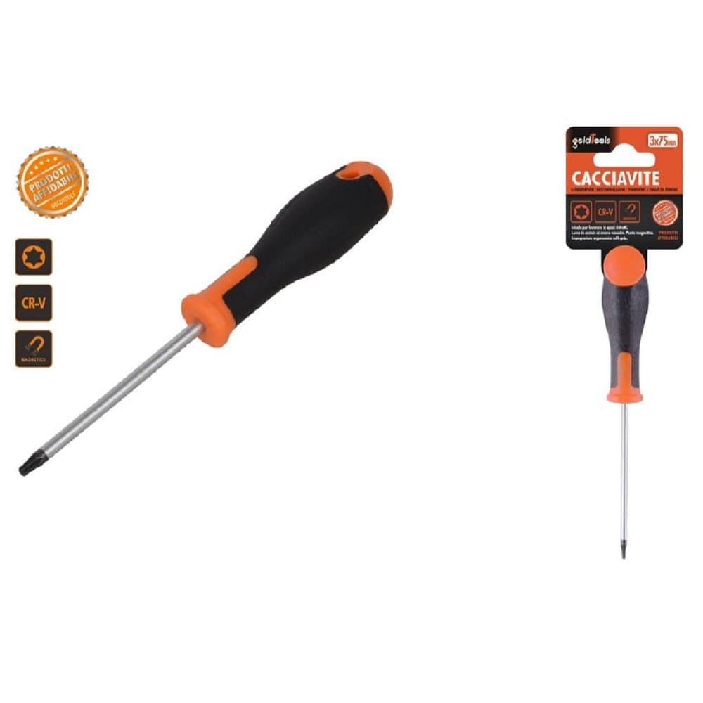 Cacciavite Giravite 3 X 75 Mm Con Punta Magnetica A Stella In Acciaio Cr-v 91883 Fai da te/Utensili elettrici e a mano/Utensili a mano/Cacciaviti/Cacciaviti a stella Trade Shop italia - Napoli, Commerciovirtuoso.it