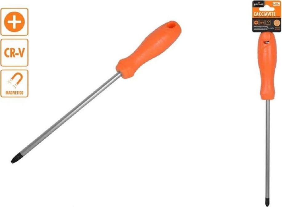 Cacciavite Giravite 6 X 100 Mm Con Punta Magnetica A Croce In Acciaio Cr-v 97500 Fai da te/Utensili elettrici e a mano/Utensili a mano/Cacciaviti/Cacciaviti a stella Trade Shop italia - Napoli, Commerciovirtuoso.it