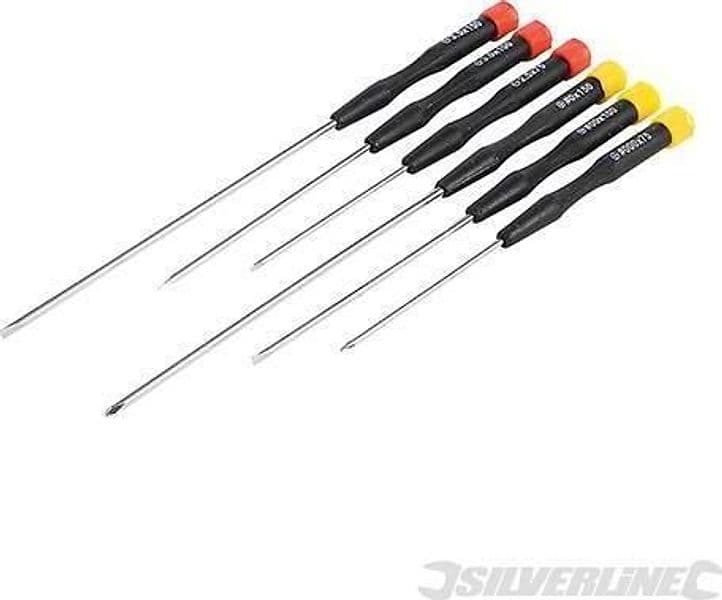 Cacciaviti di precisione lunghi Silverline set giraviti 6Pz in acciaio Offerta in Set cacciaviti Eternal Brico - Ariano Irpino, commercioVirtuoso.it